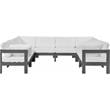 Meridian Furniture Nizuc White Outdoor Patio Modular Sectional