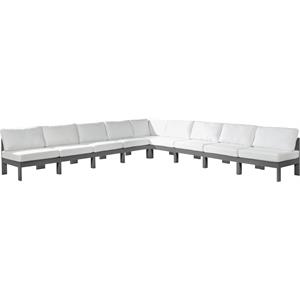 Meridian Furniture Nizuc White Outdoor Patio Modular Sectional