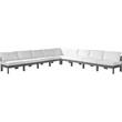 Meridian Furniture Nizuc White Outdoor Patio Modular Sectional