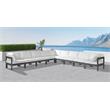Meridian Furniture Nizuc White Outdoor Patio Modular Sectional
