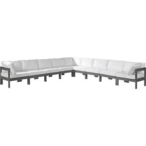 Meridian Furniture Nizuc White Outdoor Patio Modular Sectional