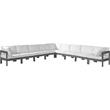 Meridian Furniture Nizuc White Outdoor Patio Modular Sectional