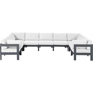 Meridian Furniture Nizuc White Outdoor Patio Modular Sectional