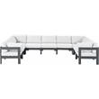Meridian Furniture Nizuc White Outdoor Patio Modular Sectional