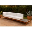 Meridian Furniture Rio Off White Water Resisting Fabric Modular Sofa