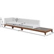 Meridian Furniture Rio Off White Water Resisting Fabric Modular Sofa