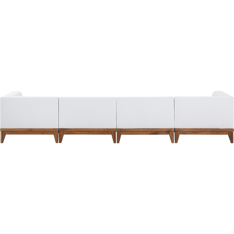Meridian Furniture Rio Off White Water Resisting Fabric Modular Sofa
