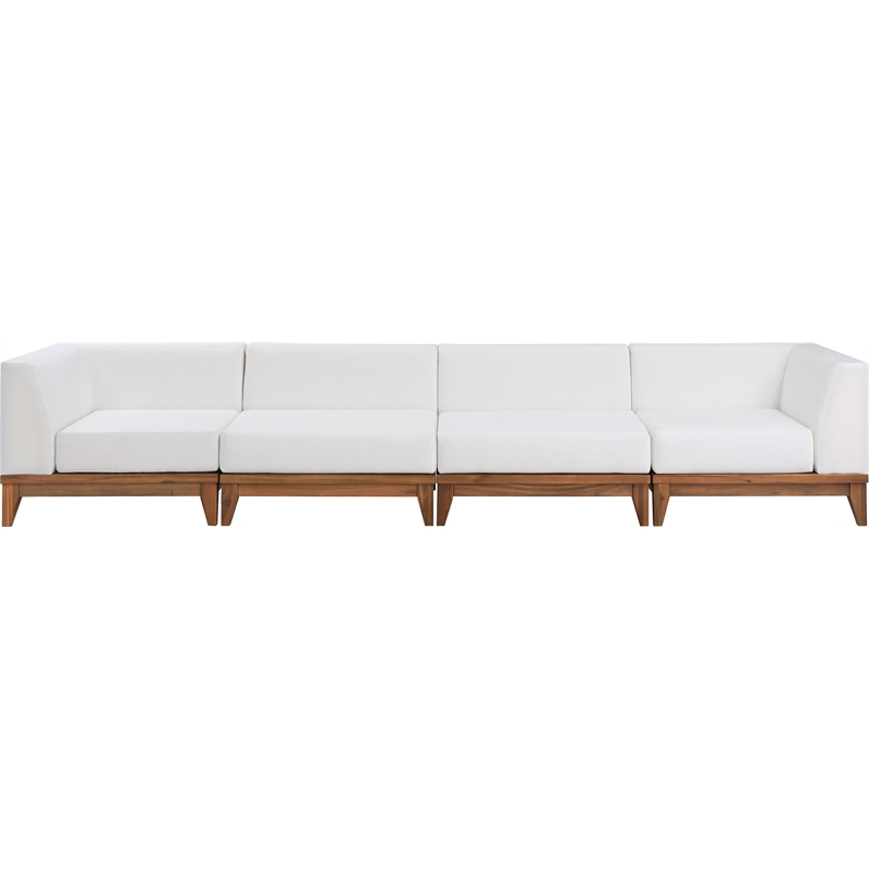 Meridian Furniture Rio Off White Water Resisting Fabric Modular Sofa