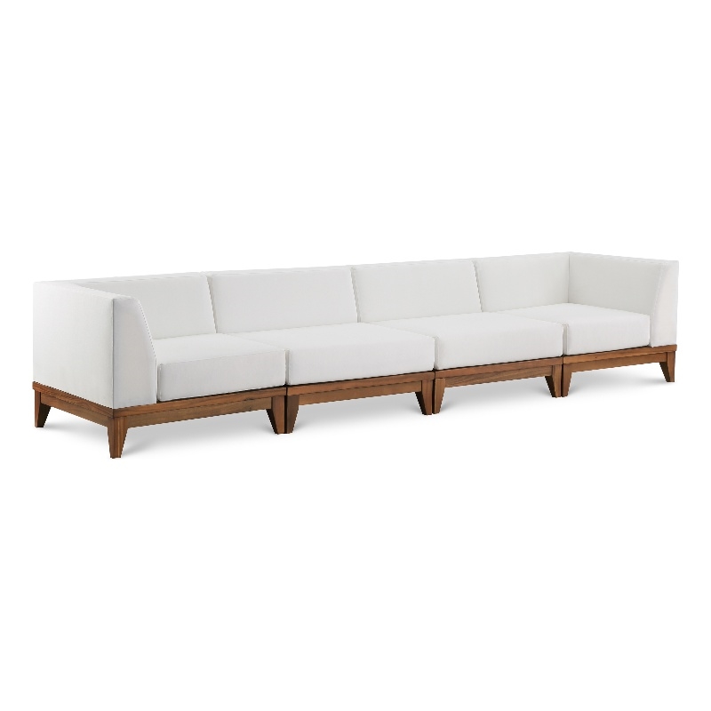 Meridian Furniture Rio Off White Water Resisting Fabric Modular Sofa