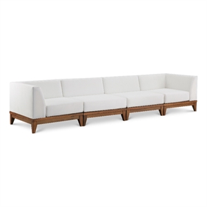 Meridian Furniture Rio Off White Water Resisting Fabric Modular Sofa