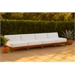 Meridian Furniture Rio Off White Water Resisting Fabric Modular Sofa