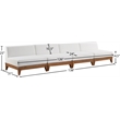 Meridian Furniture Rio Off White Water Resisting Fabric Modular Sofa