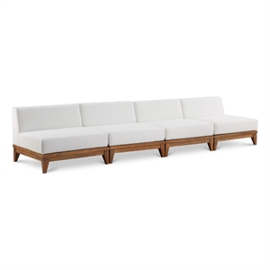 Meridian Furniture Rio Off White Water Resisting Fabric Modular Sofa