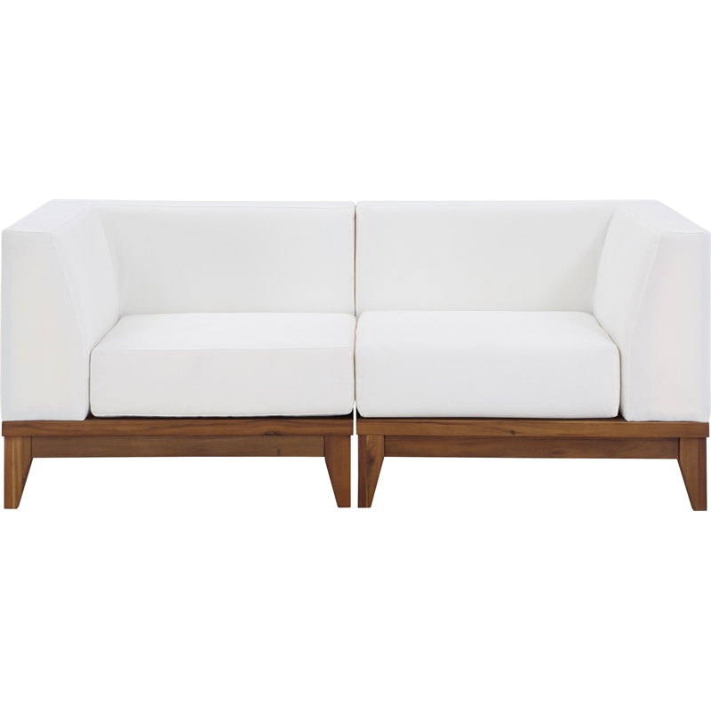 Meridian Furniture Rio Off White Water Resisting Fabric Modular Sofa