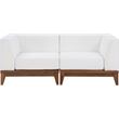 Meridian Furniture Rio Off White Water Resisting Fabric Modular Sofa