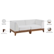 Meridian Furniture Rio Off White Water Resisting Fabric Modular Sofa