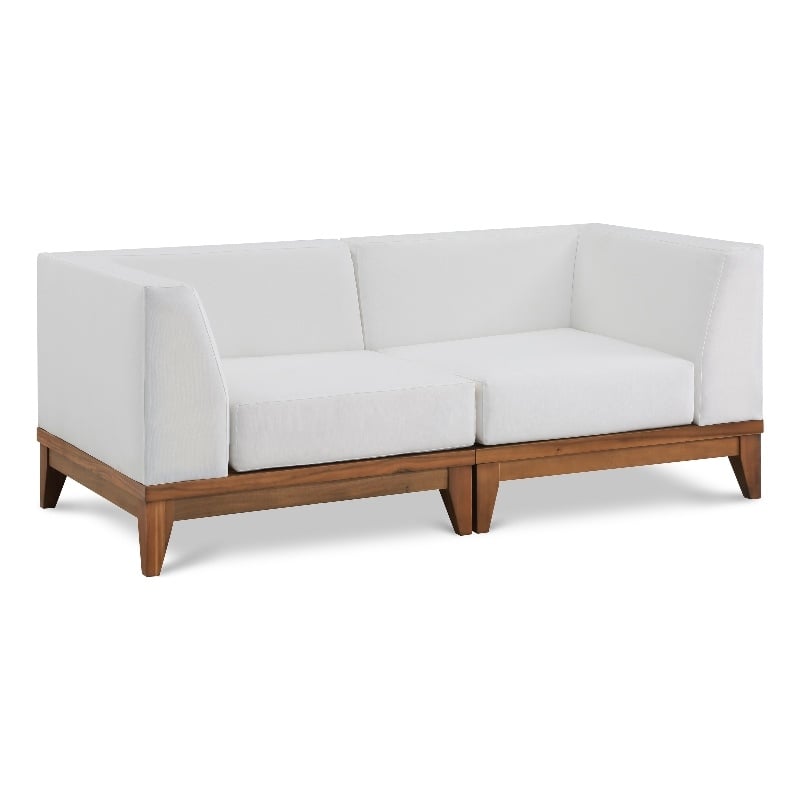 Meridian Furniture Rio Off White Water Resisting Fabric Modular Sofa
