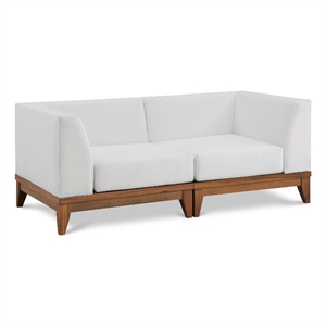 Meridian Furniture Rio Off White Water Resisting Fabric Modular Sofa
