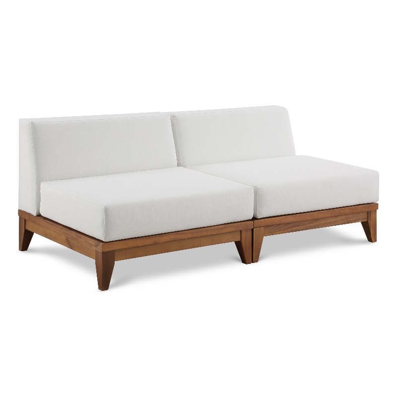 Meridian Furniture Rio Off White Water Resisting Fabric Modular Sofa