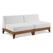Meridian Furniture Rio Off White Water Resisting Fabric Modular Sofa