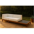 Meridian Furniture Rio Off White Water Resisting Fabric Modular Sofa