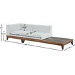 Meridian Furniture Rio Off White Water Resisting Fabric Modular Sofa