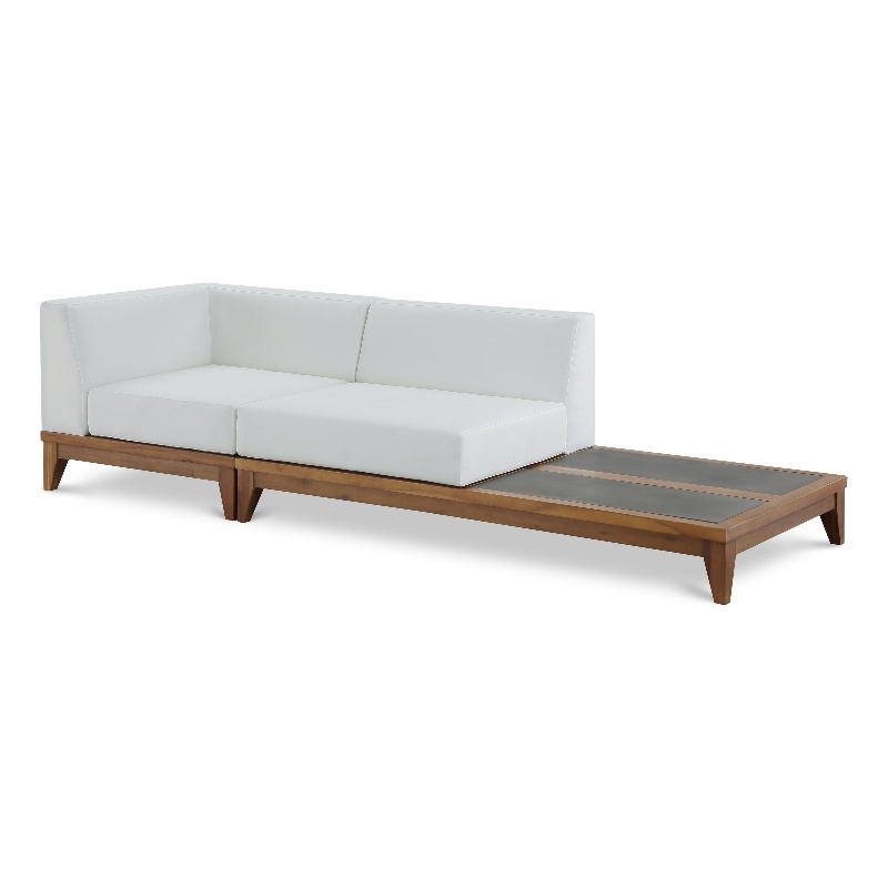 Meridian Furniture Rio Off White Water Resisting Fabric Modular Sofa