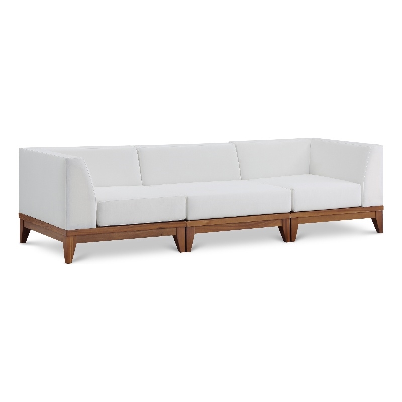 Meridian Furniture Rio Off White Water Resisting Fabric Modular Sofa