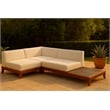 Meridian Furniture Rio Off White Water Resisting Fabric Modular Sectional