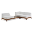 Meridian Furniture Rio Off White Water Resisting Fabric Modular Sectional