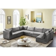 Meridian Furniture Jacob Grey Velvet Modular Sectional