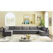 Meridian Furniture Jacob Grey Velvet Modular Sectional
