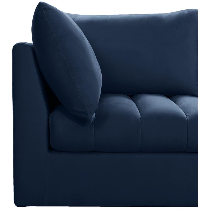 Meridian Furniture Jacob Navy Velvet Modular Sectional