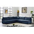 Meridian Furniture Jacob Navy Velvet Modular Sectional