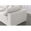 Meridian Furniture Serene Cream Linen Fabric Deluxe Modular Sectional
