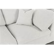 Meridian Furniture Serene Cream Linen Fabric Deluxe Modular Sectional
