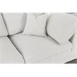 Meridian Furniture Serene Cream Linen Fabric Deluxe Modular Sectional