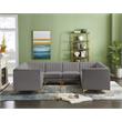 Meridian Furniture Alina Grey Velvet Modular Sectional