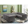 Meridian Furniture Alina Grey Velvet Modular Sectional