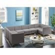 Meridian Furniture Alina Grey Velvet Modular Sectional