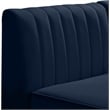 Meridian Furniture Alina Navy Velvet Corner Chair