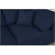 Meridian Furniture Serene Navy Linen Fabric Deluxe Modular Sectional
