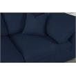 Meridian Furniture Serene Navy Linen Fabric Deluxe Modular Sectional