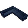 Meridian Furniture Alina Navy Velvet Modular Sectional
