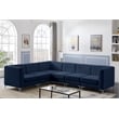 Meridian Furniture Alina Navy Velvet Modular Sectional