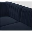 Meridian Furniture Alina Navy Velvet Modular Sectional