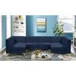 Meridian Furniture Alina Navy Velvet Modular Sectional