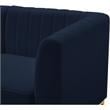 Meridian Furniture Alina Navy Velvet Modular Sectional