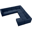 Meridian Furniture Alina Navy Velvet Modular Sectional
