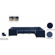 Meridian Furniture Alina Navy Velvet Modular Sectional